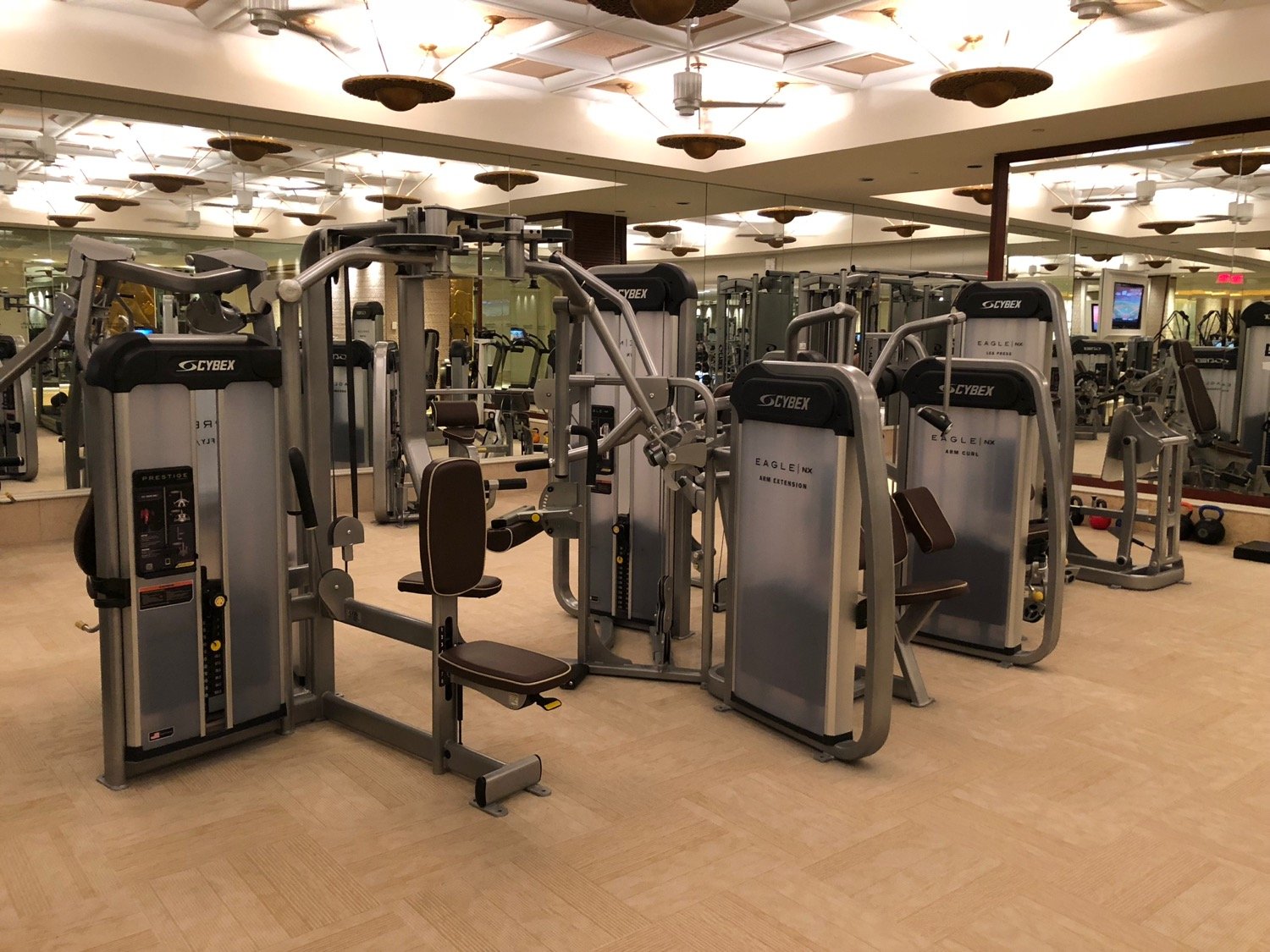 Corporate gym installation view one