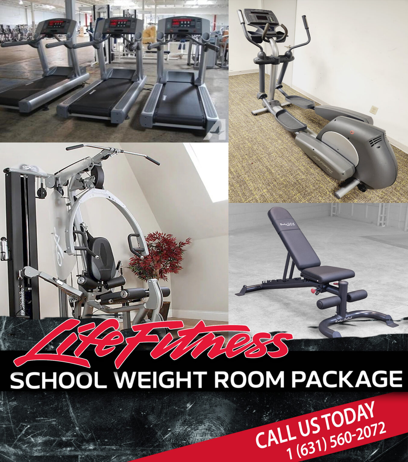 Life Fitness School Weight Room Package