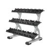 Precor Discovery Dumbbell Rack 3 Tier 10 Pair