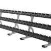 Precor Discovery Dumbbell Rack 3 Tier 15 Pair Side By Side